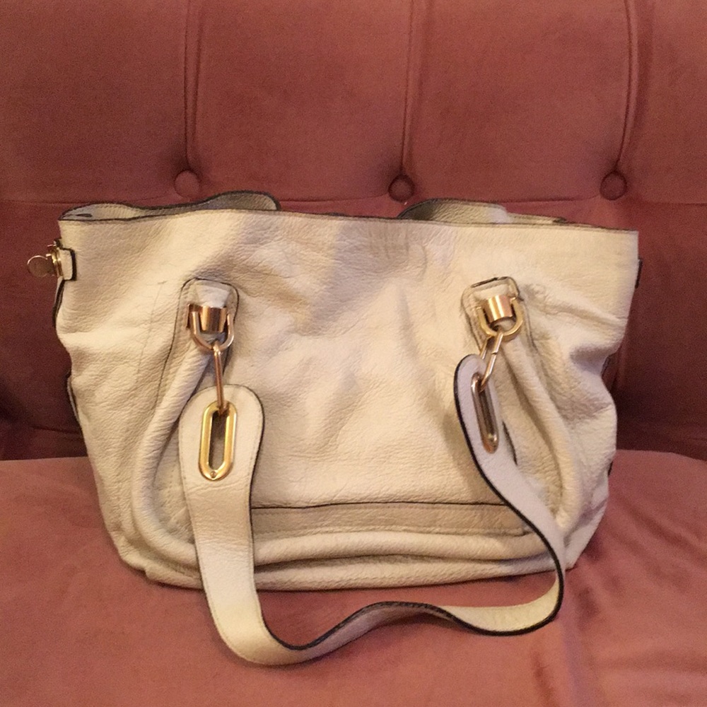 Chloe Ivory Leather Handbag